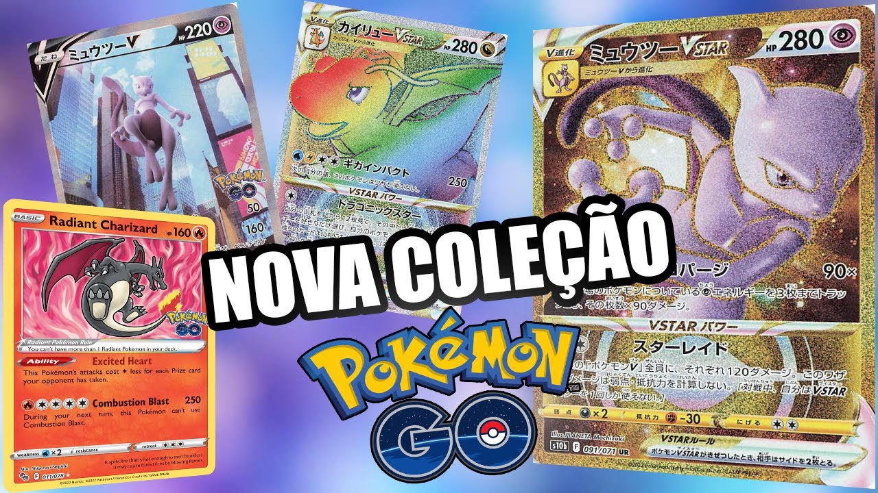 Mostrando minhas cartas de Pokémon Go 