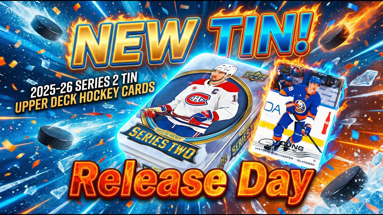 NEW TIN! 2025-26 SERIES 2 TIN UPPER DECK HOCKEY CARDS