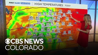 Warm Memorial Day forecast across Colorado with some scattered afternoon storm chances