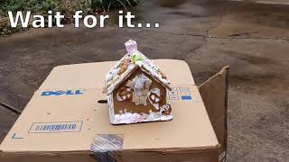 Smashed Gingerbread House