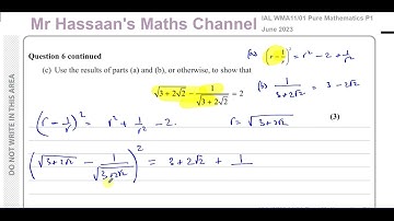 WMA11/01, (Edexcel) IAL P1 June 2023, Q6, Simplifying Surds, Algebraic Manipulation
