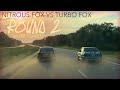 "BREATHING FIRE" / TURBO FOX VS B-CAM NITROUS FOXBODY / STOCK BOTTOM END BATTLE