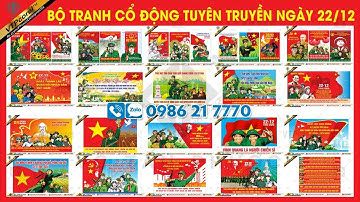 Bộ Pano tuyên truyền ngày Quân đội Nhân dân VIệt Nam 22-12 CDR12 | VTP #CorelDraw