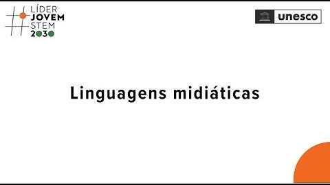 Vídeo de introdução à unidade 8, “linguagens midiáticas”, do curso “Líder Jovem STEM 2030