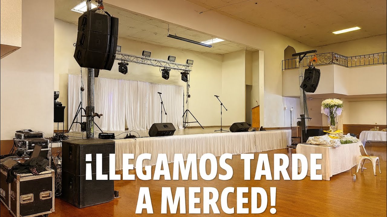LLEGAMOS TARDE A MERCED! 😰 Instalando Sonido JBL & Luces Para Evento | PlebeTV
