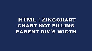 Html Zingchart Chart Not Filling Parent Divs Width