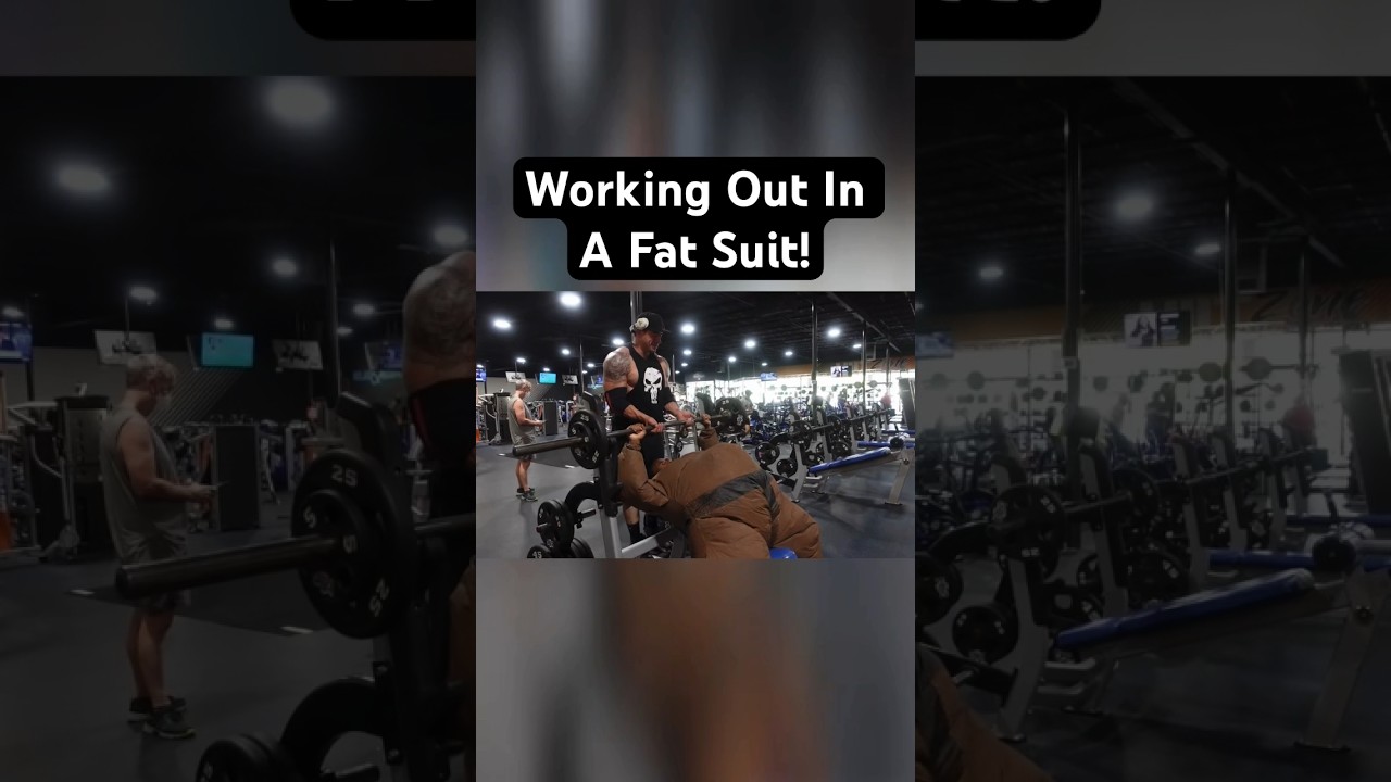 Working Out In A Fat Suit! 🏋🏿‍♂️😭😭😭 