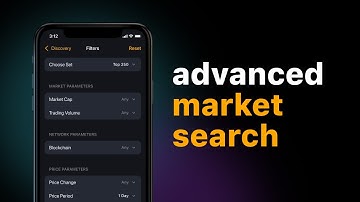 Unstoppable Wallet - Advanced market search