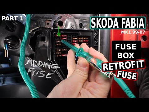 SKODA FABIA Fuse Box Adding Fuse MK1 99-07