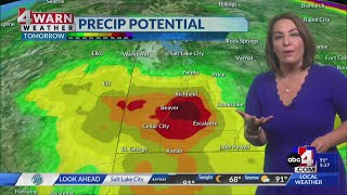 Monsoon moisture returns bringing increasing storm chances over the next few days