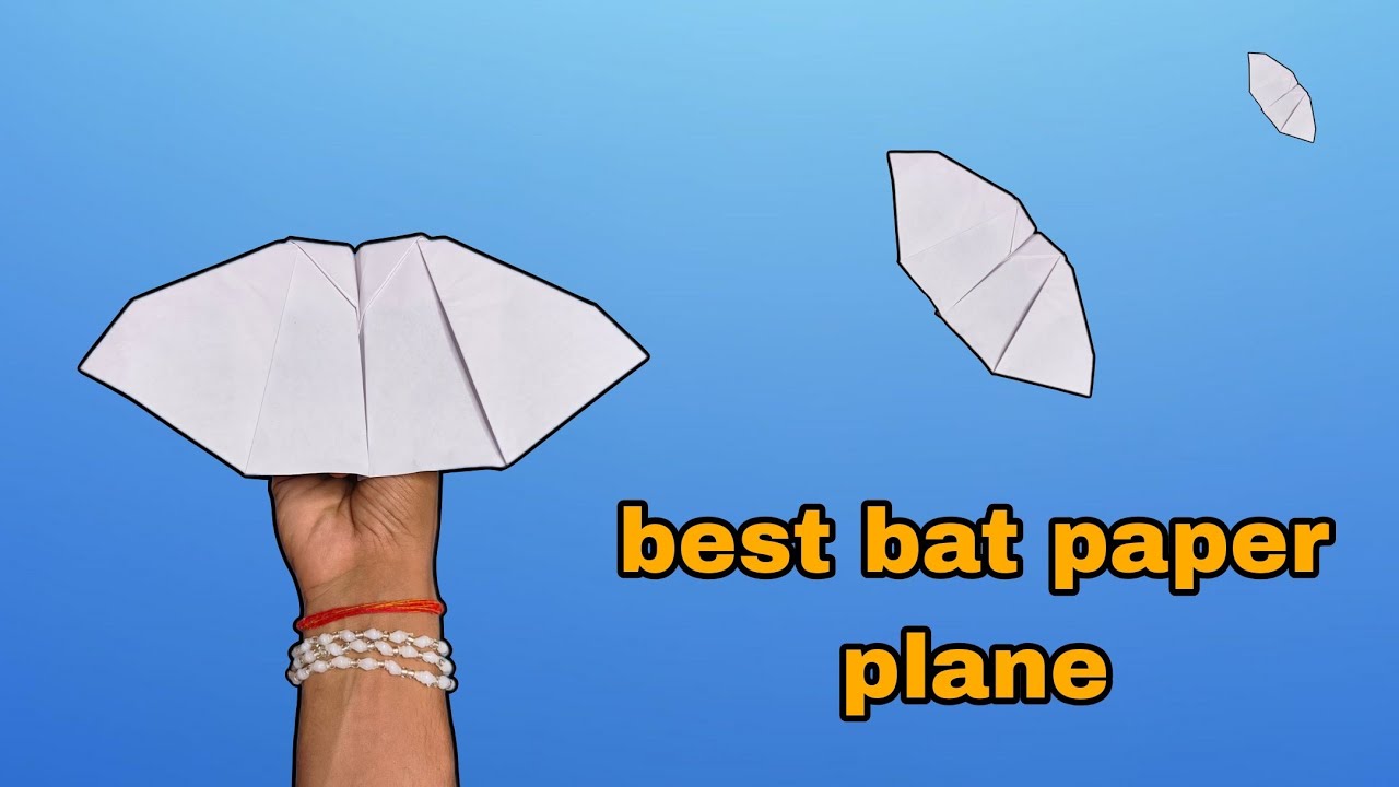 how to make paper bat (flapping), like butterfly, notebook paper flying bat, technokriart