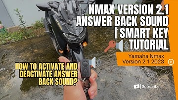 NMAX 2020 Sound ON and OFF Quick Tutorial