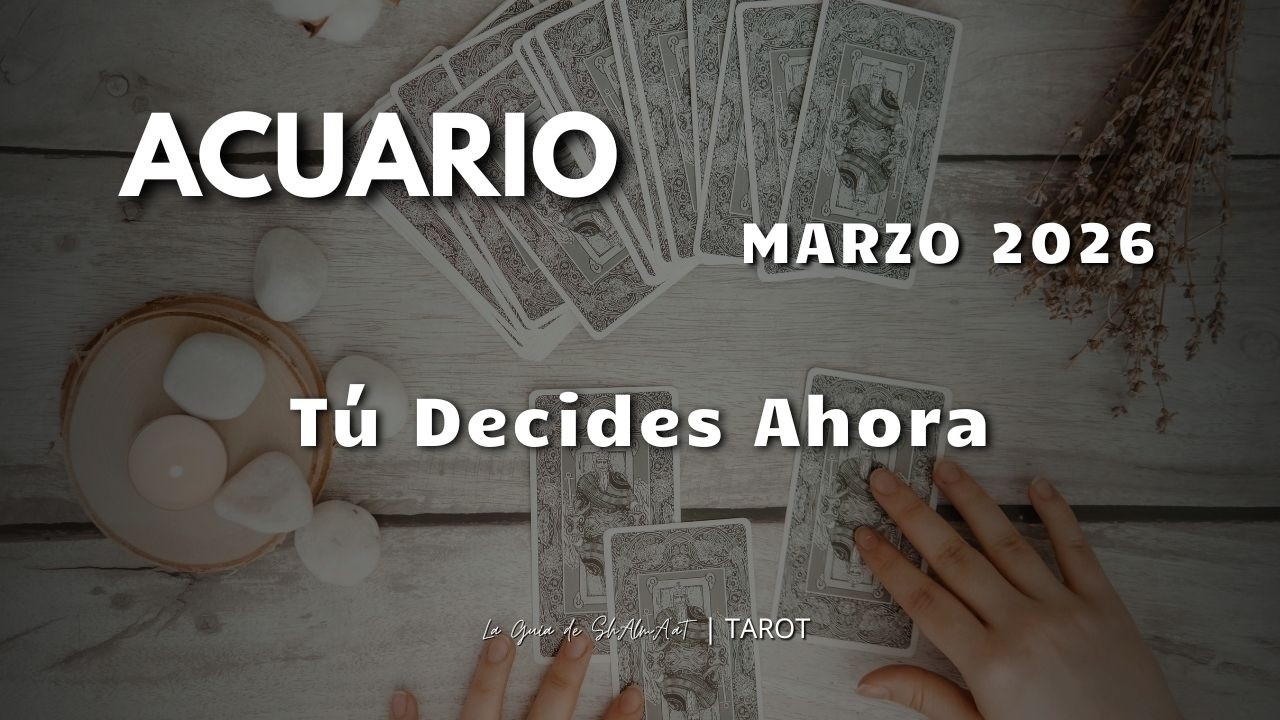 ACUARIO ♒ Algo se mueve de forma inesperada… y te libera | MARZO 2026