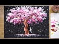 'Tree of Stars' Acrylic Painting Technique #345