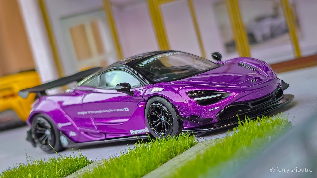 1/64 Scale McLaren 720s LB Works | Metallic Purple By Mini GT