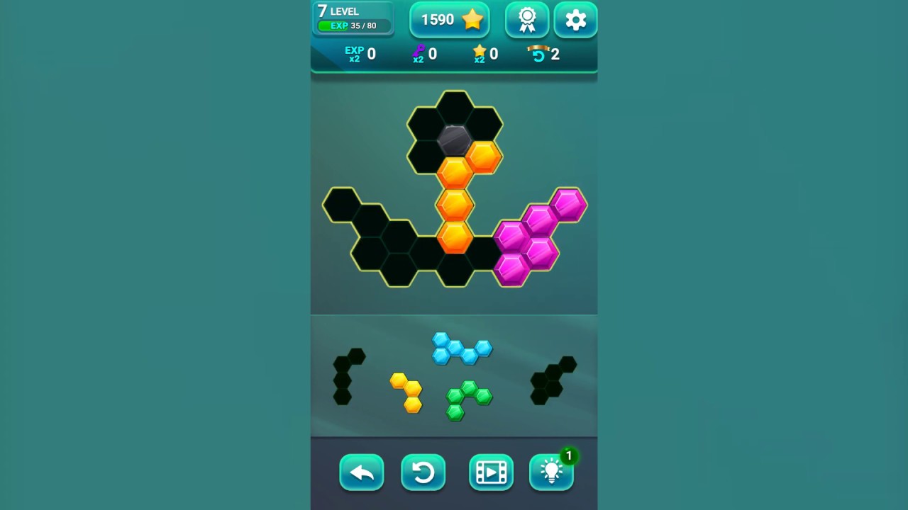 Hexa Gems Puzzle trailer - YouTube