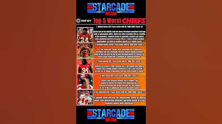 ChatGPT's 5 Worst Chiefs of All-Time
