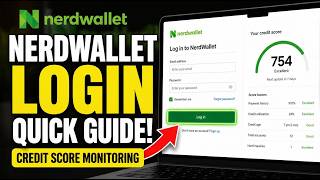 How to login to NerdWallet Credit Score monitoring - Quick Tutorial