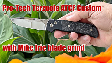 Pro-Tech Terzuola ATCF Custom Knife with Mike Irie Blade Grind