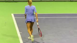 Camila Giorgi vs Linda Noskova 055 Sexy Italian Women's Tennis Practice Indian Wells 2024 #WTA