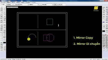 Bài 12 Lệnh Copy đối xứng và Di chuyển đối xứng trong JWcad   みんな の JW cad #12