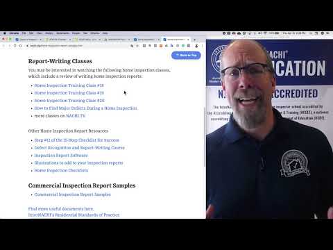 Master Class for Home Inspectors: Step 3, Things To Do