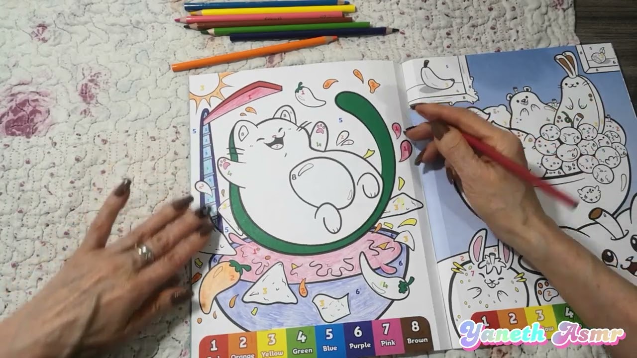 Asmr en español/Asmr, coloreando, sonido de colores, sound of colors. parte 2