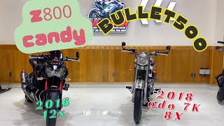 Kawasaki z800abs 2016 (12x) + Bullet500 2018 odo7k(8x)-thi moto thủ đức