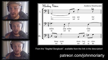 "Monkey Vision", a Harmonic Series Round by Andrew Heathewaite