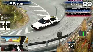 AE86 vs EVOIII - Irohazaka Downhill