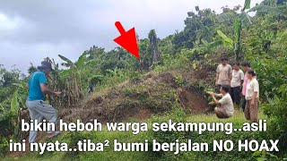 The ground is moving...it's causing a stir in East Java...it's real, not a hoax...this video is t...