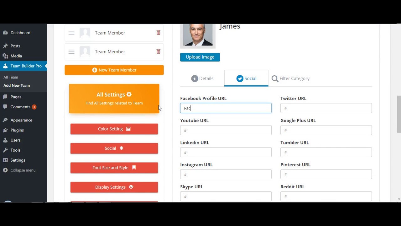 How to Add Team Member and show at website