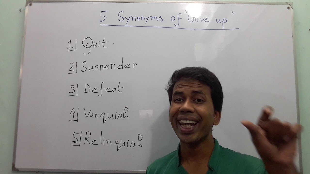 synonyms of give up