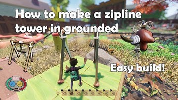 How to build a Grounded zipline bounce web tower/elevator! (Easy and fast) (guide/tutorial 2022)