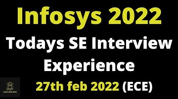 27th feb 2022 - Todays Infosys System Engineer Interview Experience 2022 Batch | ECE