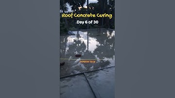 Roof Concrete Curing Day 6 of 30