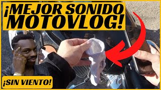 Cómo grabar SONIDO en MOTO | Mejor MICRÓFONO AUDIO MOTOVLOG sin viento CALIDAD | Captar Voz y Motor