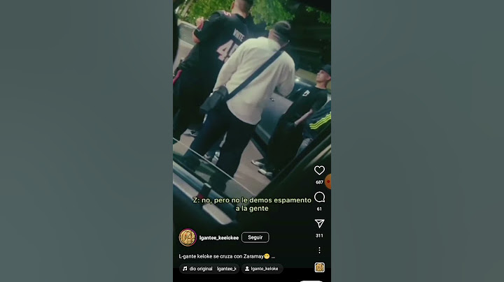 ZARAMAY y L-GANTE se cruzan y ZARAMAY le dice "la arreglamos acá nomas"