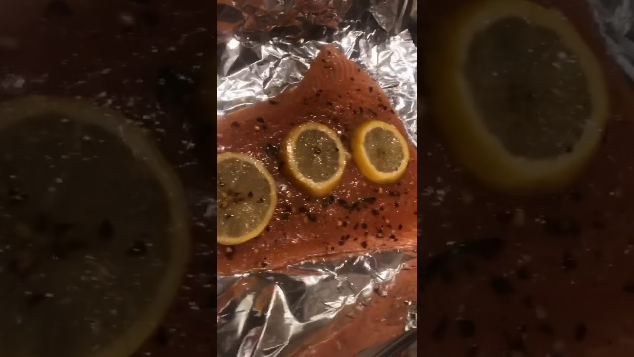 Oven made salmon - YouTube