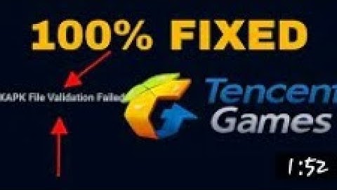 PUBG MOBILE problem xapk file validation failed problem solved