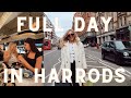 Spend a full day with us in harrods london harrods shopping  food best friends birt.ay trip