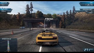 Grinding Lamborghini Gallardo like a noob 'Need for Speed Most Wanted' (2012) (PC 1080p 60FPS)