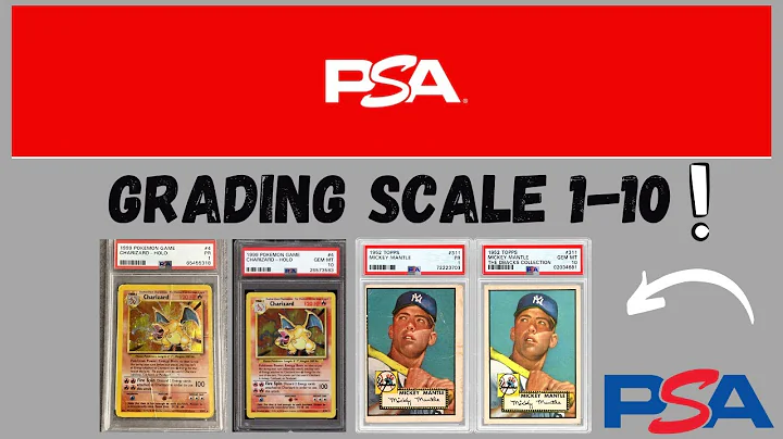 PSA 1-10 Grading Scale Explained!! Defining each grade & showing my examples from PSA 3-10.