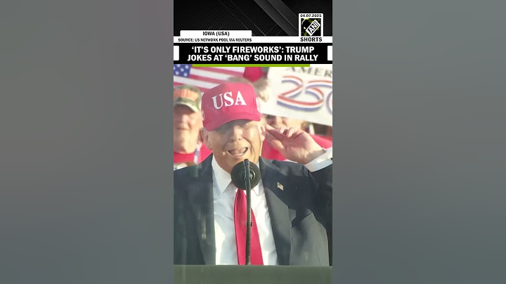 ‘It’s only fireworks…’ US Prez Trump jokes after ‘bang’ sound heard during public rally in Iowa