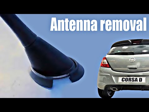 Opel / Vauxhall Corsa D roof antenna removal 