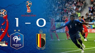 FRANCE 1  0 BELGIUM WORLD CUP 2018.Goals and Highlights #worldcup #football