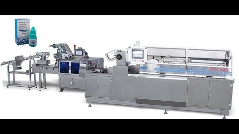 Eye Drops Bottle Horizontal Flow Wrapper Connect Continuous Cartoning Machine Packing Line