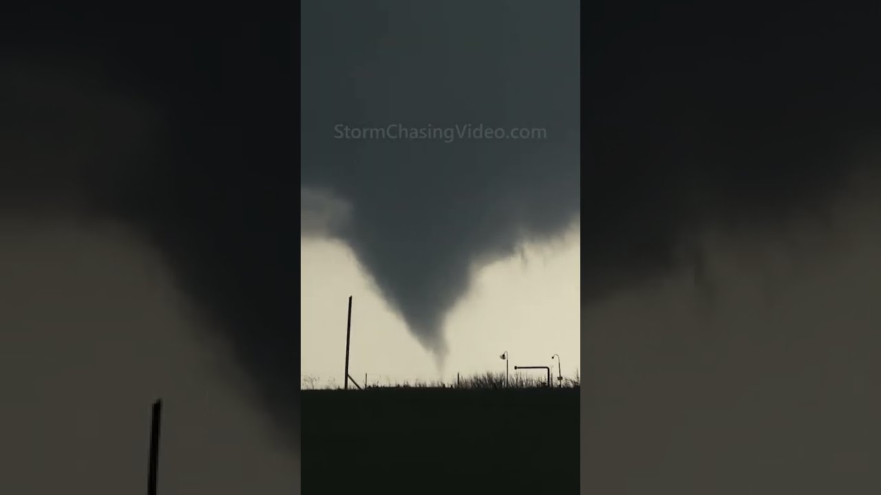 Oklahoma TORNADO on the ground! May weather gets wild #shorts