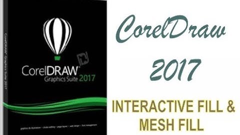 COREL DRAW 2017 USING INTERACTIVE FILL & MESH FILL TOOLS HINDI URDU PART 39