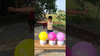 Yellow, Red, Pink, Balloon Play. Episode 55 #shorts